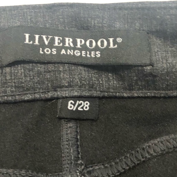 Liverpool Los Angeles Pull-On Charcoal Gray Tweed Dress Pants Size 6; Waist 28 - Picture 3 of 10